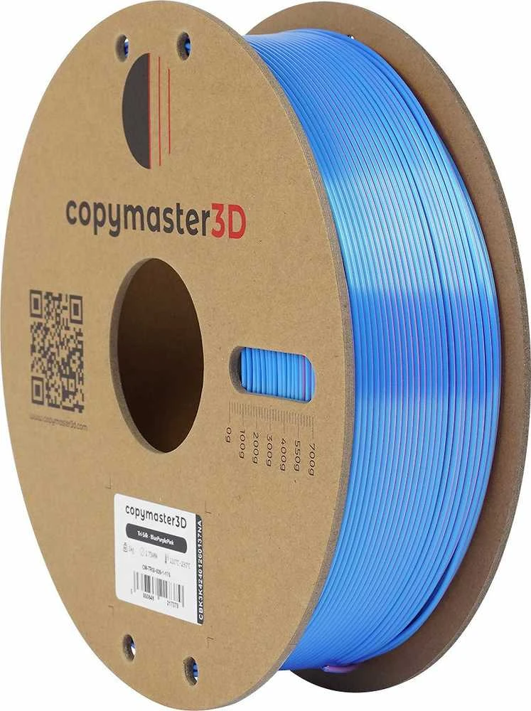 Copymaster3D Tri-Silk 1.75mm 1kg - Mėlyna/Violetinė/Rožinė