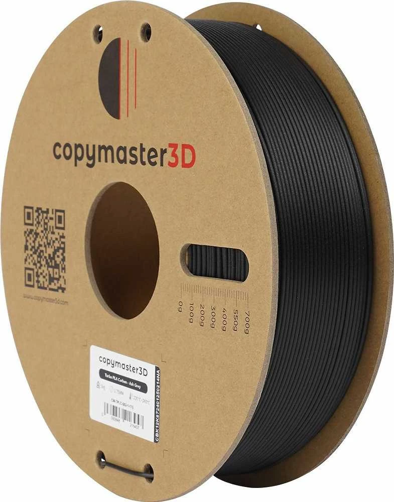 Copymaster3D Turbo PLA Carbon 1.75mm 1kg Ash Pilkas