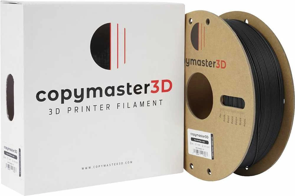 Copymaster3D Turbo PLA Matte 1.75mm 1kg Juodas