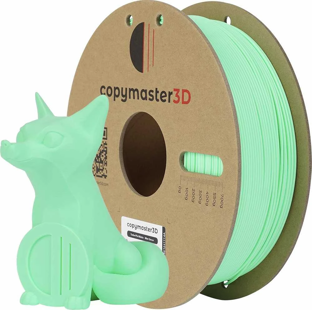 Copymaster3D Turbo PLA Matte 1.75mm 1kg Mint Žalias