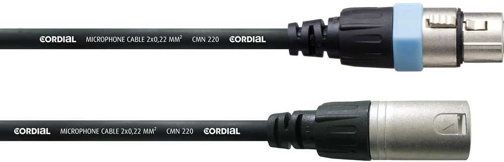 Cordial XLR laidas su mėlynu žymėjimo žiedu
