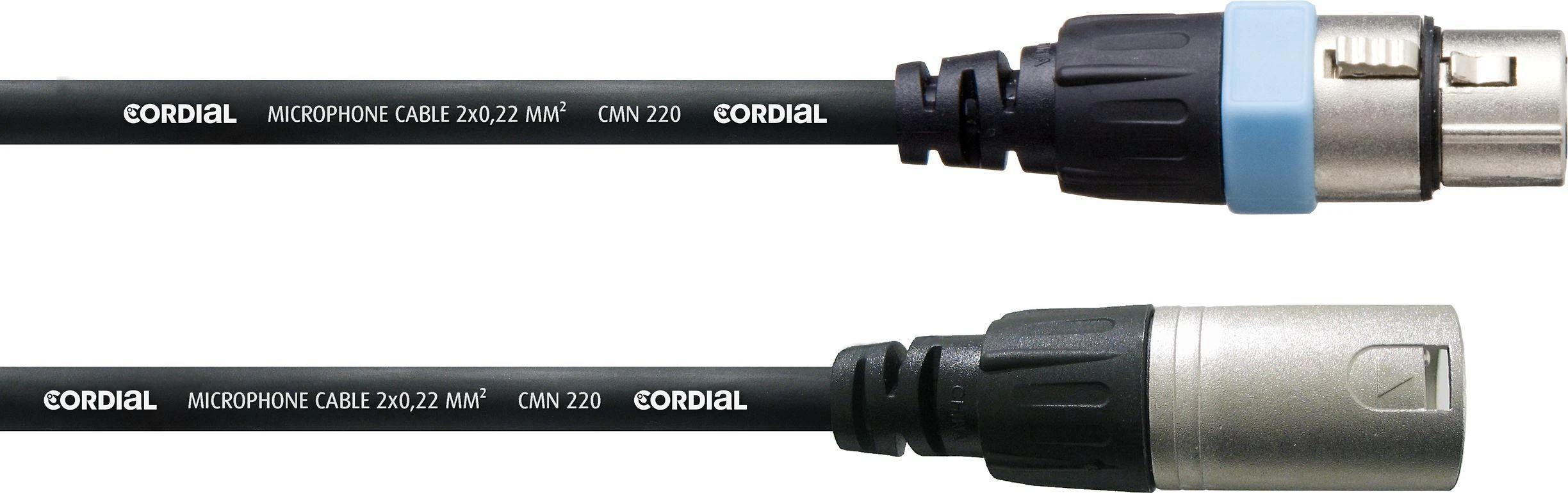 Cordial mikrofono kabelis, XLR jungčių detalės