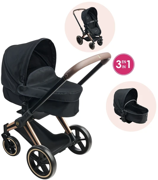 „Corolle“ – MGP 14/17" „Cybex-3in1“ vežimėlis – juodas (9000142070)