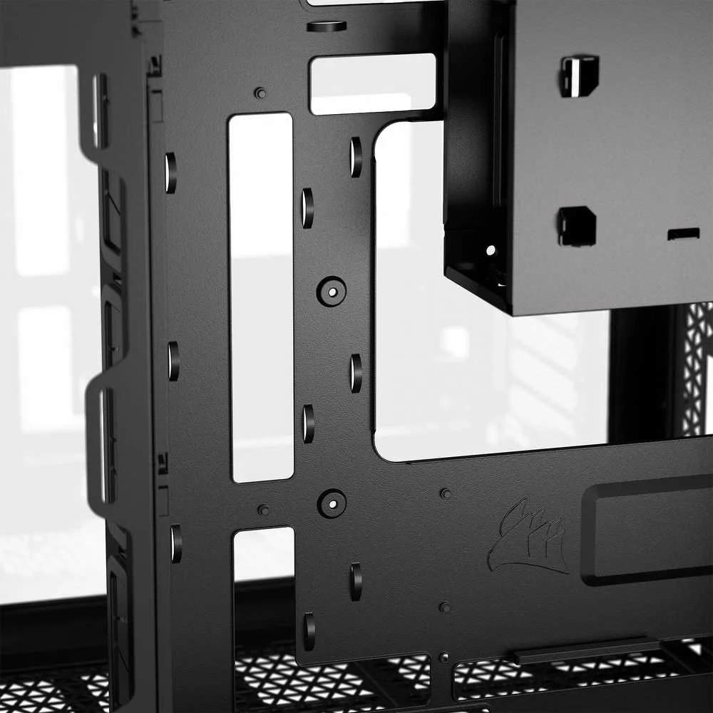 „Corsair“ dviejų kamerų kompiuterio korpusas | 2500D AIRFLOW | Juodas | Vidutinio dydžio bokštas | Micro-ATX