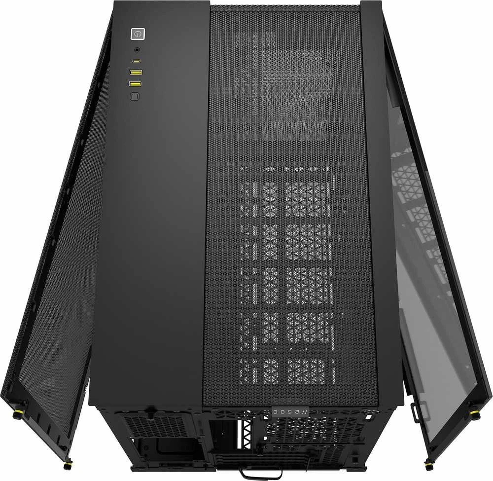 „Corsair“ dviejų kamerų kompiuterio korpusas | 2500D AIRFLOW | Juodas | Vidutinio dydžio bokštas | Micro-ATX