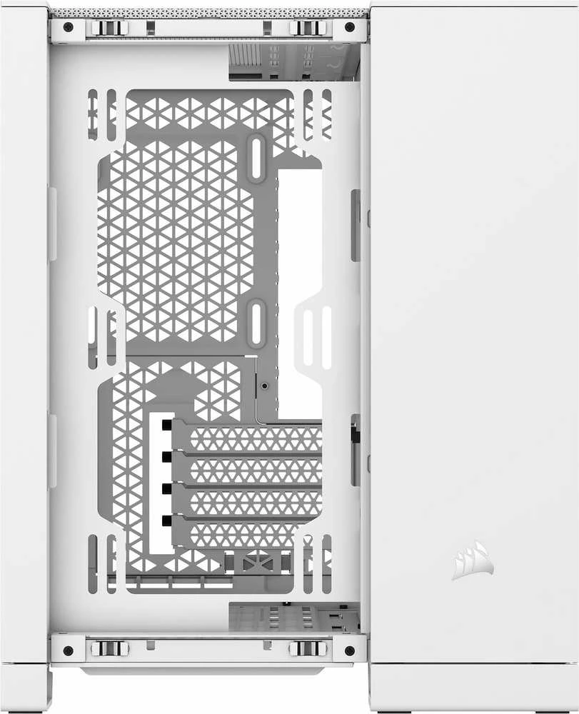 Corsair Dual Chamber PC Case | 2500D AIRFLOW | Mid Tower | Micro-ATX | Baltas