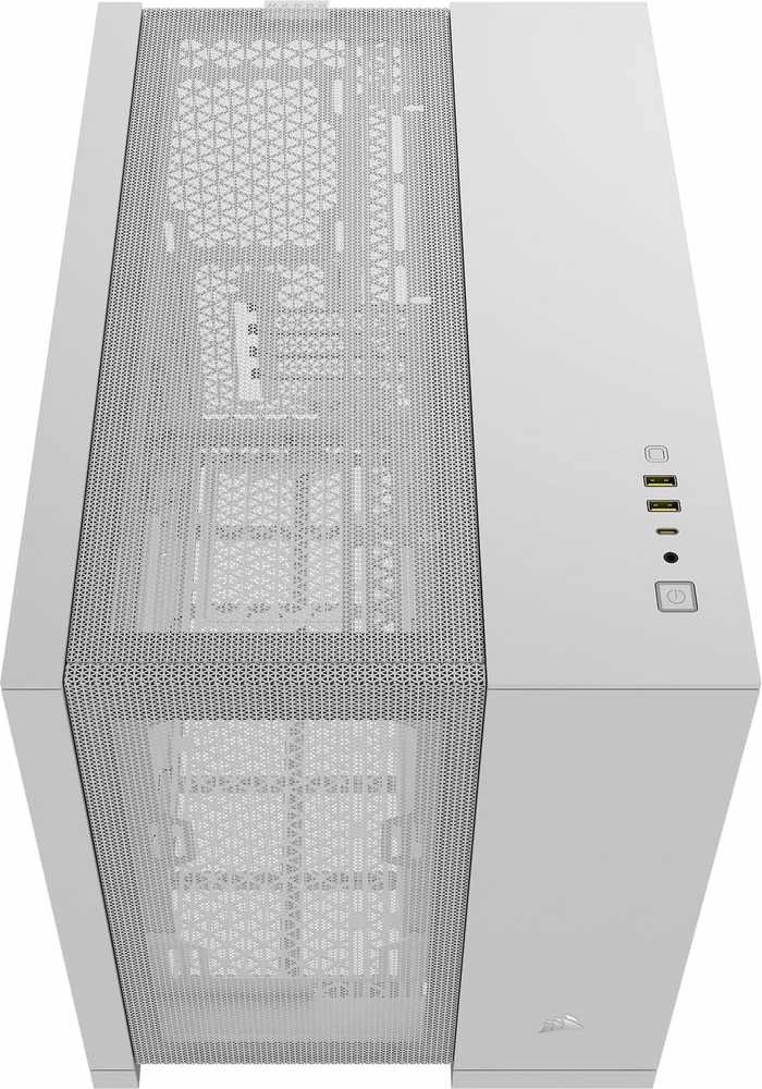 Corsair Dual Chamber PC Case | 2500D AIRFLOW | Mid Tower | Micro-ATX | Baltas