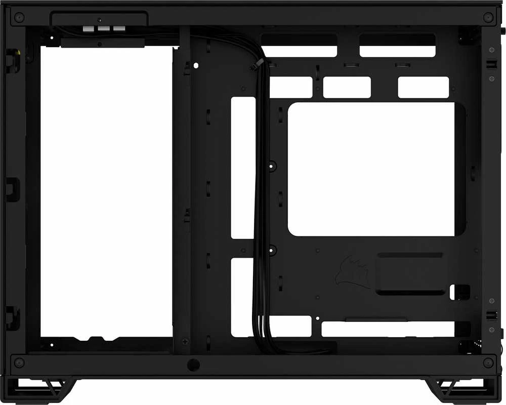 „Corsair“ dviejų kamerų kompiuterio korpusas | 2500D AIRFLOW | Juodas | Vidutinio dydžio bokštas | Micro-ATX