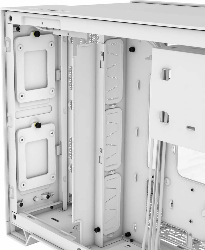 Corsair Dual Chamber PC Case | 2500D AIRFLOW | Mid Tower | Micro-ATX | Baltas