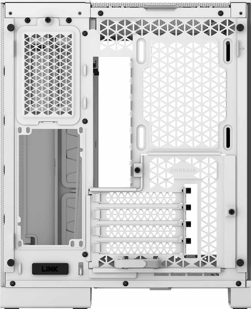 Corsair Dual Chamber PC Case | 2500D AIRFLOW | Mid Tower | Micro-ATX | Baltas