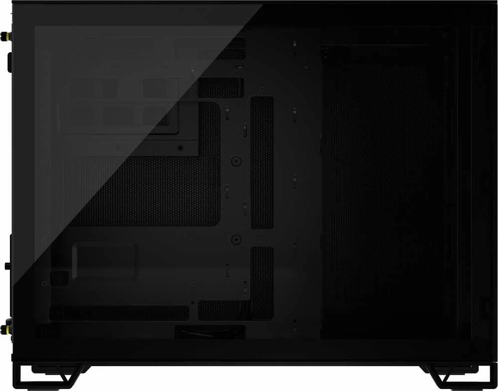 „Corsair“ dviejų kamerų kompiuterio korpusas | 2500D AIRFLOW | Juodas | Vidutinio dydžio bokštas | Micro-ATX