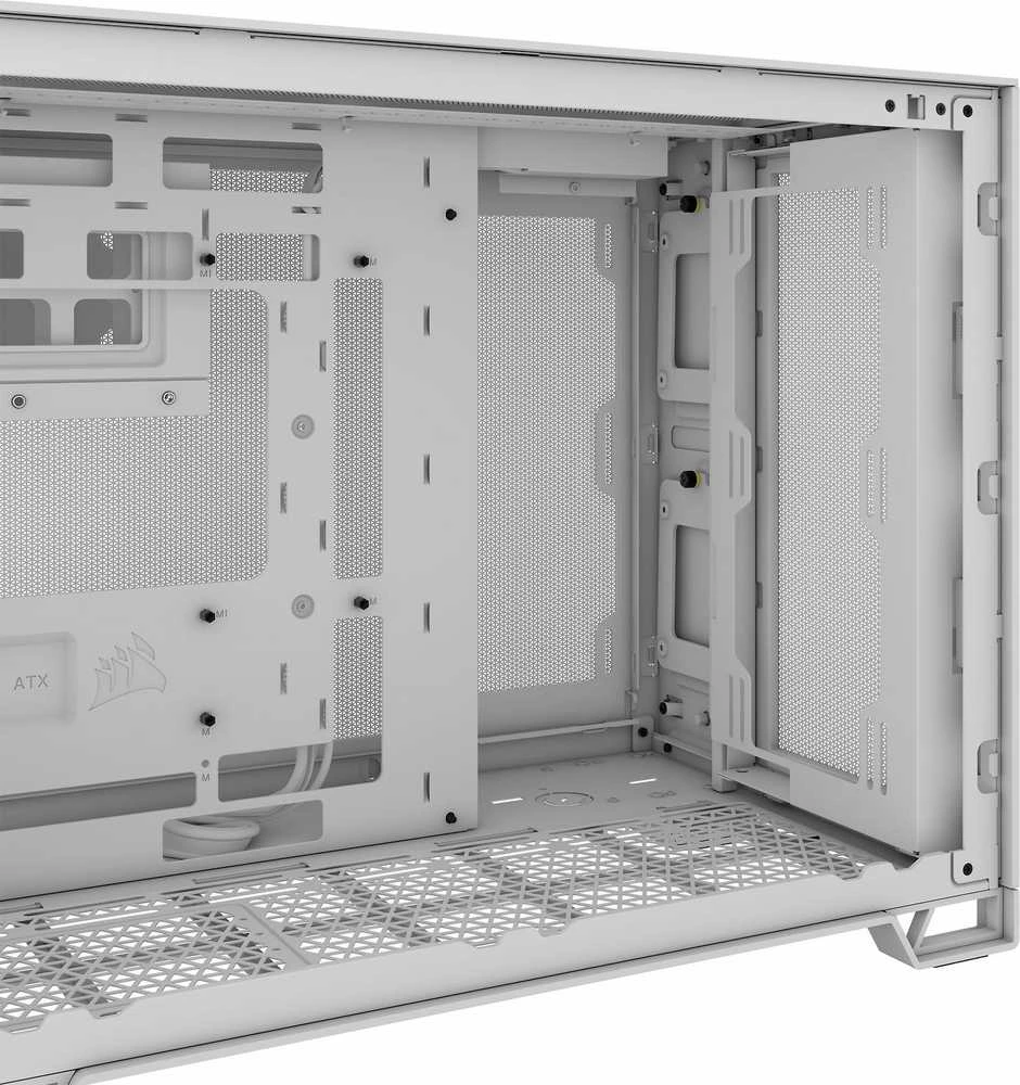 Corsair Dual Chamber PC Case | 2500D AIRFLOW | Mid Tower | Micro-ATX | Baltas