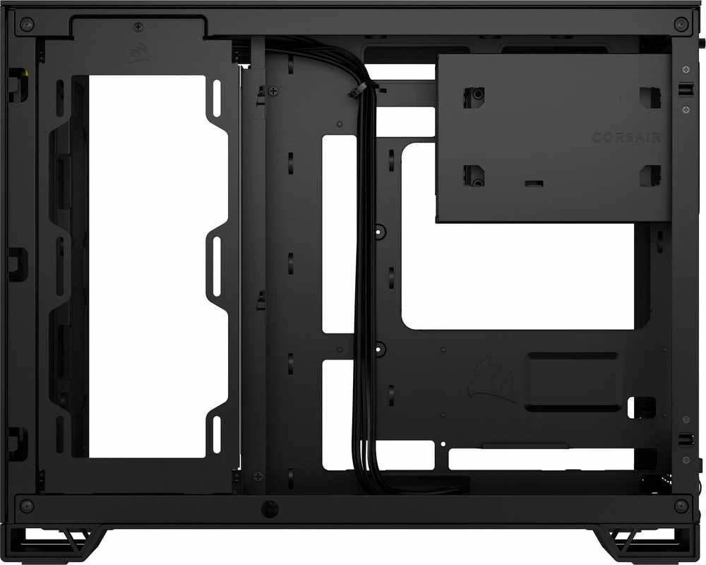 „Corsair“ dviejų kamerų kompiuterio korpusas | 2500D AIRFLOW | Juodas | Vidutinio dydžio bokštas | Micro-ATX