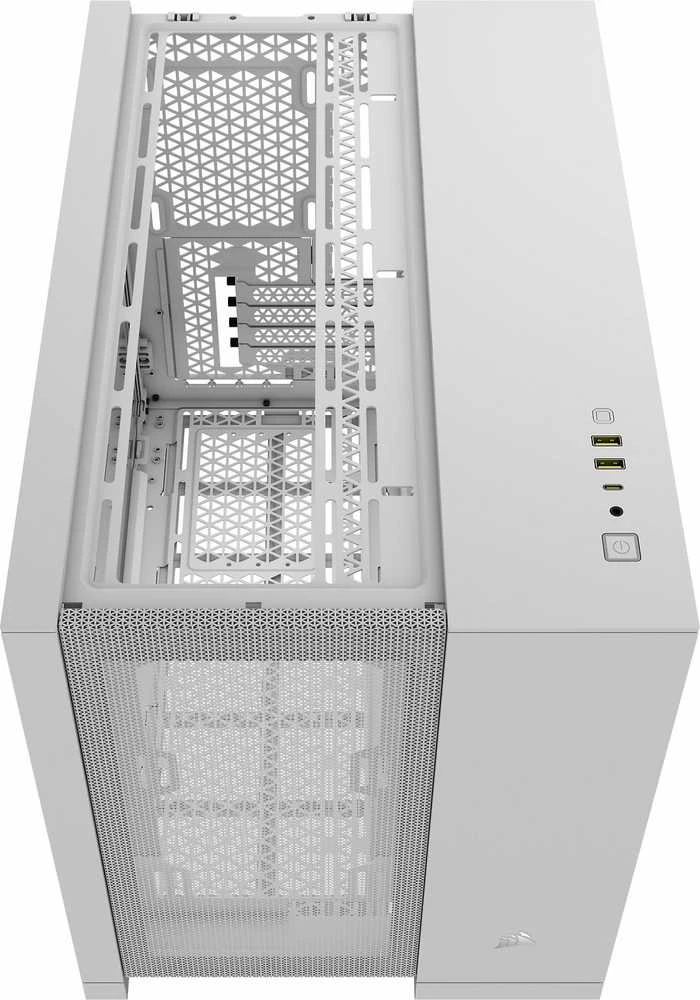 Corsair Dual Chamber PC Case | 2500D AIRFLOW | Mid Tower | Micro-ATX | Baltas