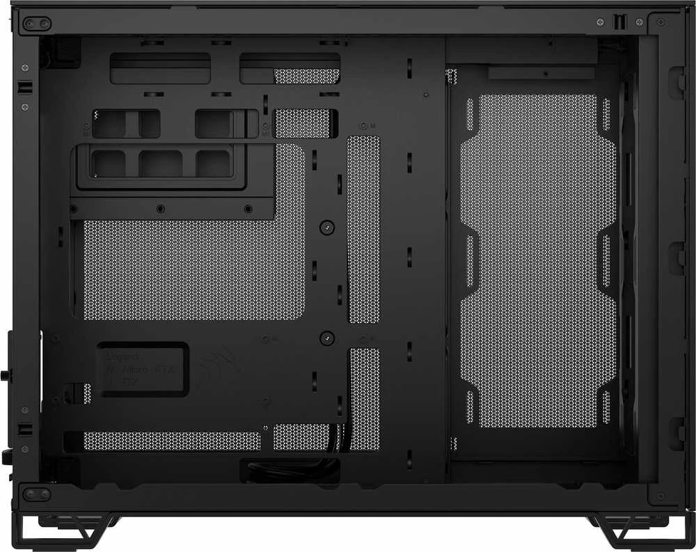 „Corsair“ dviejų kamerų kompiuterio korpusas | 2500D AIRFLOW | Juodas | Vidutinio dydžio bokštas | Micro-ATX