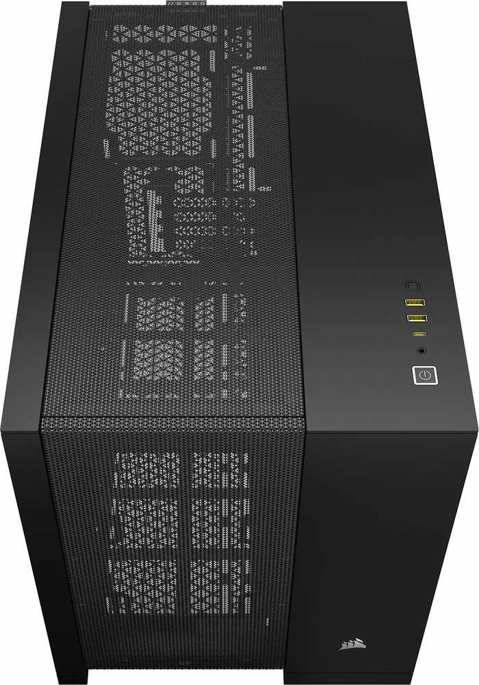 „Corsair“ dviejų kamerų kompiuterio korpusas | 2500D AIRFLOW | Juodas | Vidutinio dydžio bokštas | Micro-ATX