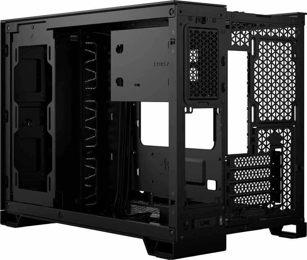 „Corsair“ dviejų kamerų kompiuterio korpusas | 2500D AIRFLOW | Juodas | Vidutinio dydžio bokštas | Micro-ATX