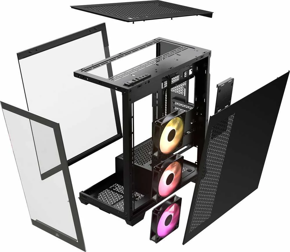 „Corsair“ kompiuterio korpusas | 3500X ARGB | Juodas | Mid-Tower | ATX