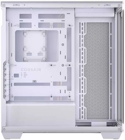 „Corsair 3500X LX-R“ kompiuterio korpusas, vidutinio dydžio bokštas, E-ATX, RGB, grūdintas stiklas · baltas