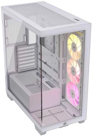 „Corsair 3500X RS-R“ kompiuterio korpusas, „Mid-Tower“, E-ATX, RGB, grūdintas stiklas · baltas