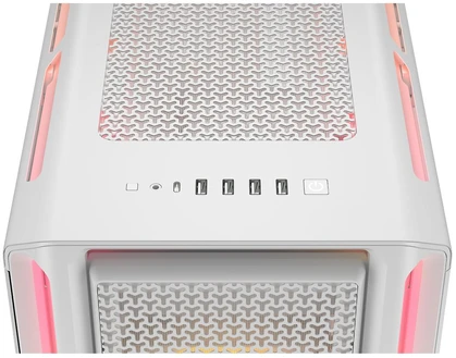 „Corsair iCUE LINK 5000T LX RGB Midi Tower“ Baltas