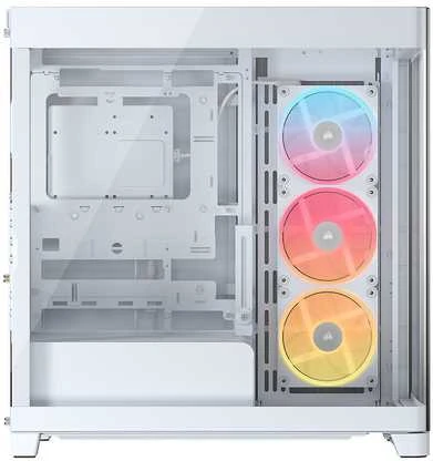 „Corsair FRAME 4500X LX-R RGB“ kompiuterio korpusas, vidutinio dydžio bokštas, E-ATX, grūdintas stiklas – Baltas