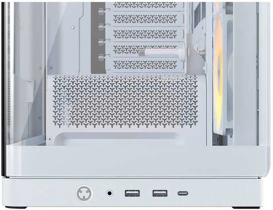 „Corsair FRAME 4500X RS-R ARGB“ korpusas, „Mid-Tower“, E-ATX, grūdintas stiklas – Baltas