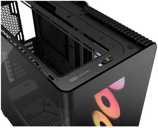 „Corsair FRAME 4500X RS-R ARGB“ kompiuterio korpusas, vidutinio dydžio bokštas, E-ATX, grūdintas stiklas – Juodas