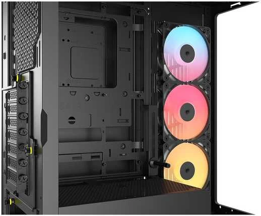 „Corsair FRAME 4500X RS-R ARGB“ kompiuterio korpusas, vidutinio dydžio bokštas, E-ATX, grūdintas stiklas – Juodas