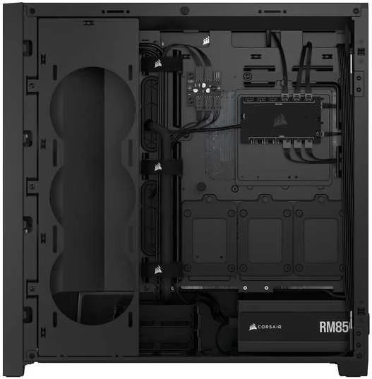 „Corsair Frame 5000D RS ARGB“ korpusas, vidutinio dydžio bokštas, E-ATX, RGB, grūdintas stiklas – Juodas
