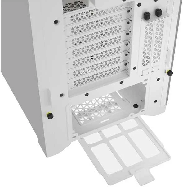 Corsair Frame 5000D RS ARGB PC-kompiuterio korpusas, Midi-Tower, E-ATX, Tempered Glass – baltos spalvos