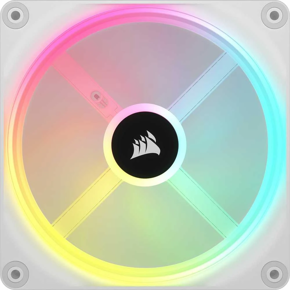 Corsair iCUE LINK QX140 RGB ventiliatorius, priekinis vaizdas