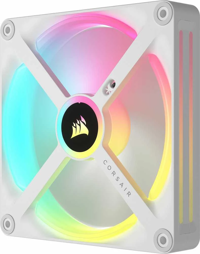 CORSAIR iCUE LINK QX140 RGB Baltas 140 mm magnetinio kupolo ventiliatorius, vienas