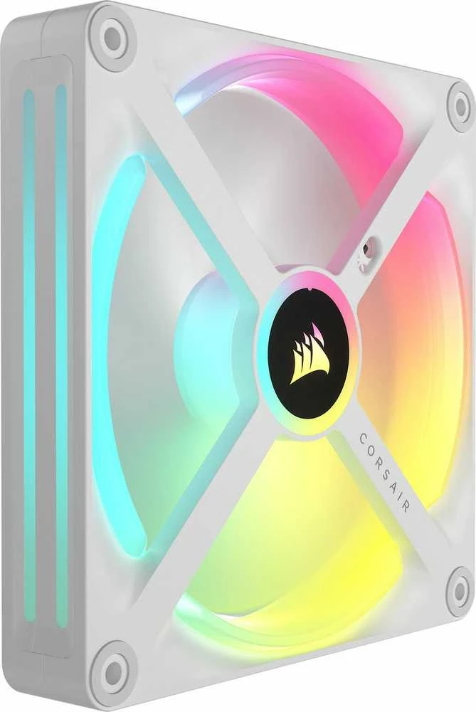 CORSAIR iCUE LINK QX140 RGB Baltas 140 mm magnetinio kupolo ventiliatorius, vienas