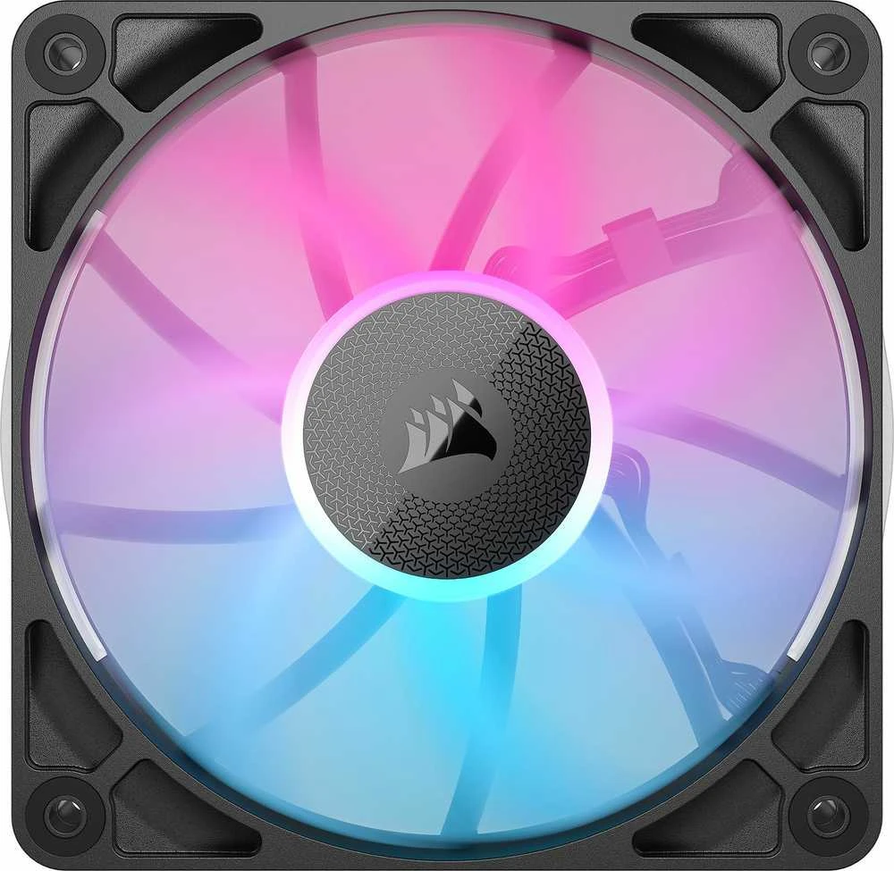 Corsair iCUE LINK RX120 RGB ventiliatorius su LED apšvietimu