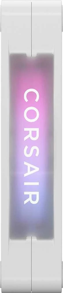 „Corsair iCUE LINK RX120 RGB“ serijos PWM ventiliatorius, 120 mm, baltas