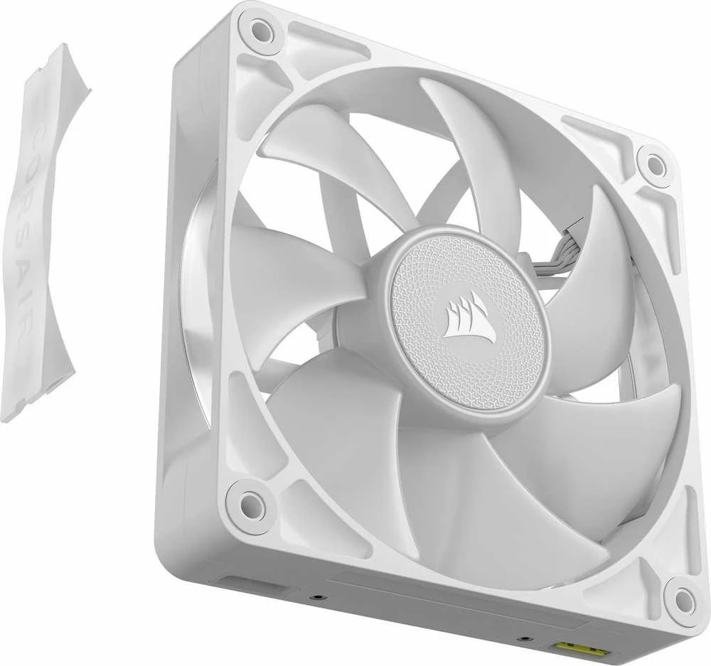 „Corsair iCUE LINK RX120 RGB“ serijos PWM ventiliatorius, 120 mm, baltas