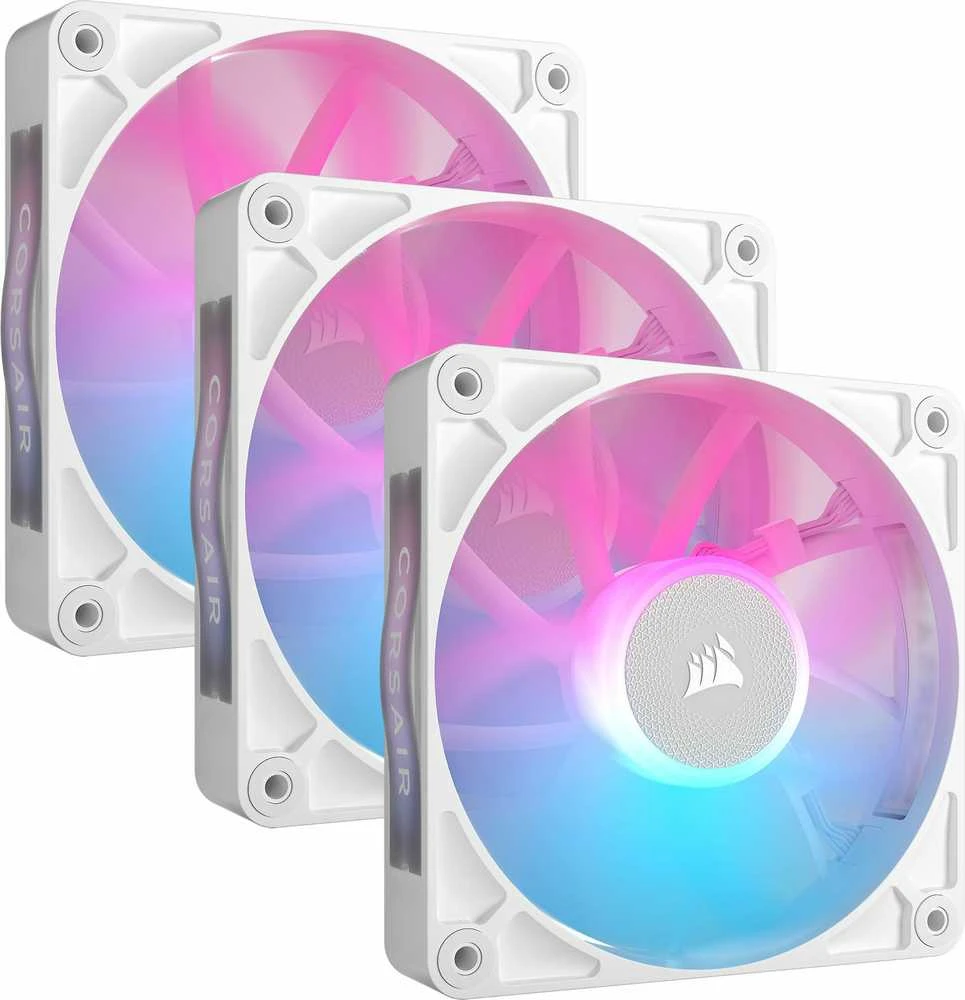 Corsair RX120 RGB ventiliatoriai, 3 vnt. spalvotas apšvietimas