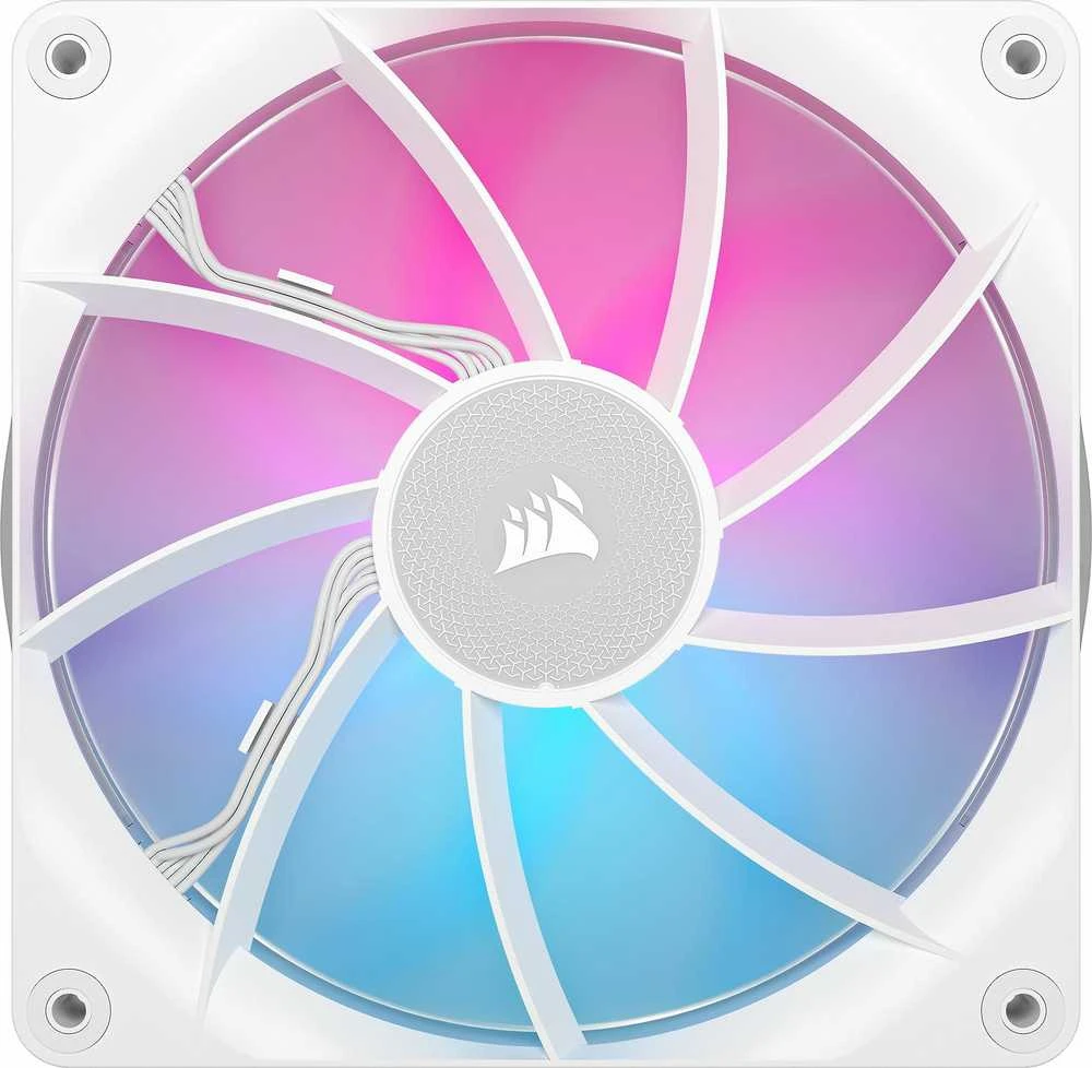 Corsair iCUE LINK RX140 RGB Series, PWM korpuso ventiliatorius – 140mm, baltos spalvos