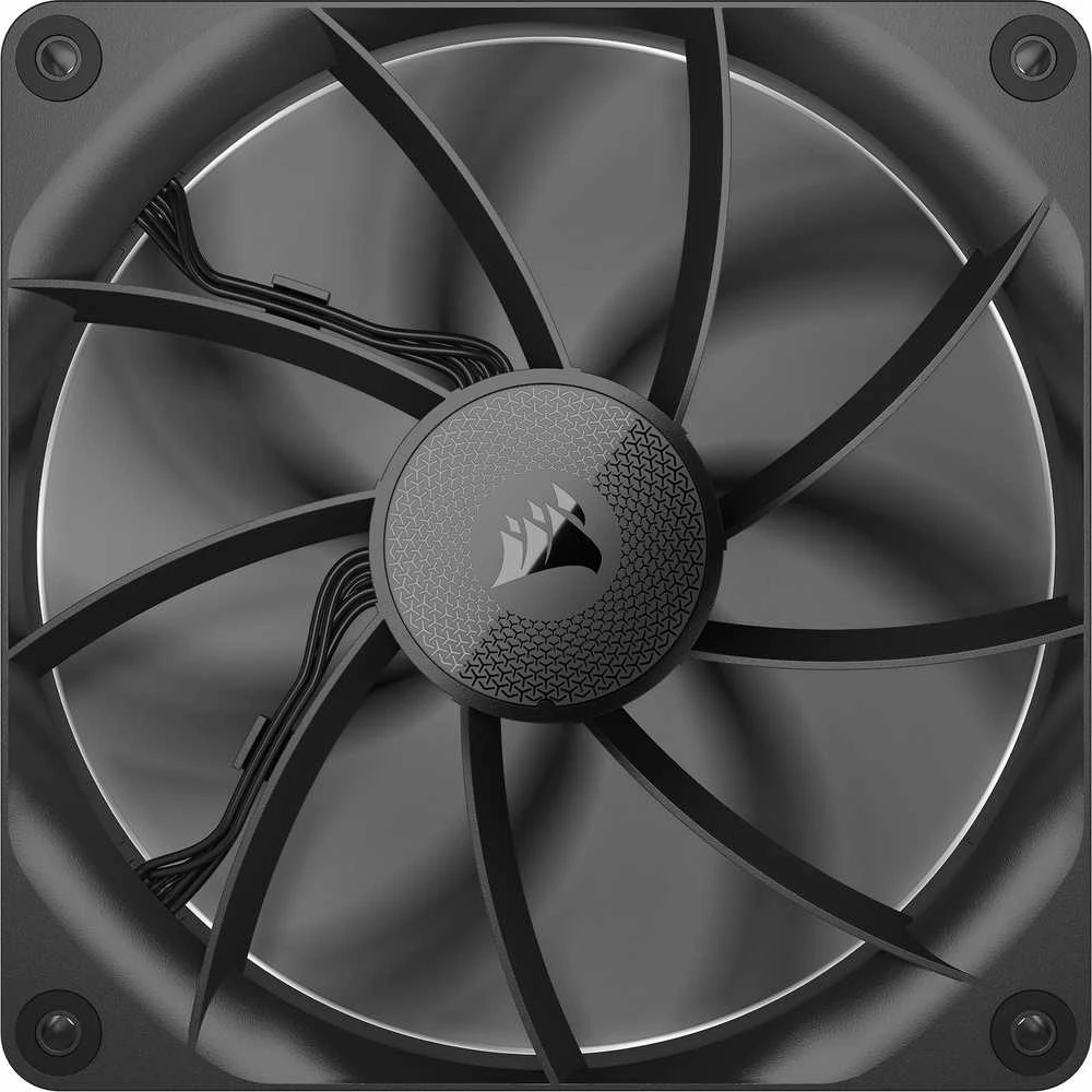 Corsair iCUE LINK RX140 Series, PWM korpuso ventiliatorius 2er Pack – 140mm, juodos spalvos
