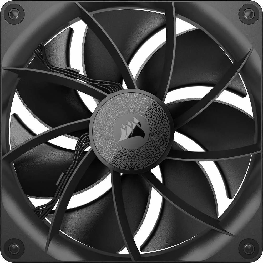 Corsair iCUE LINK RX140 Series, PWM korpuso ventiliatorius 2er Pack – 140mm, juodos spalvos
