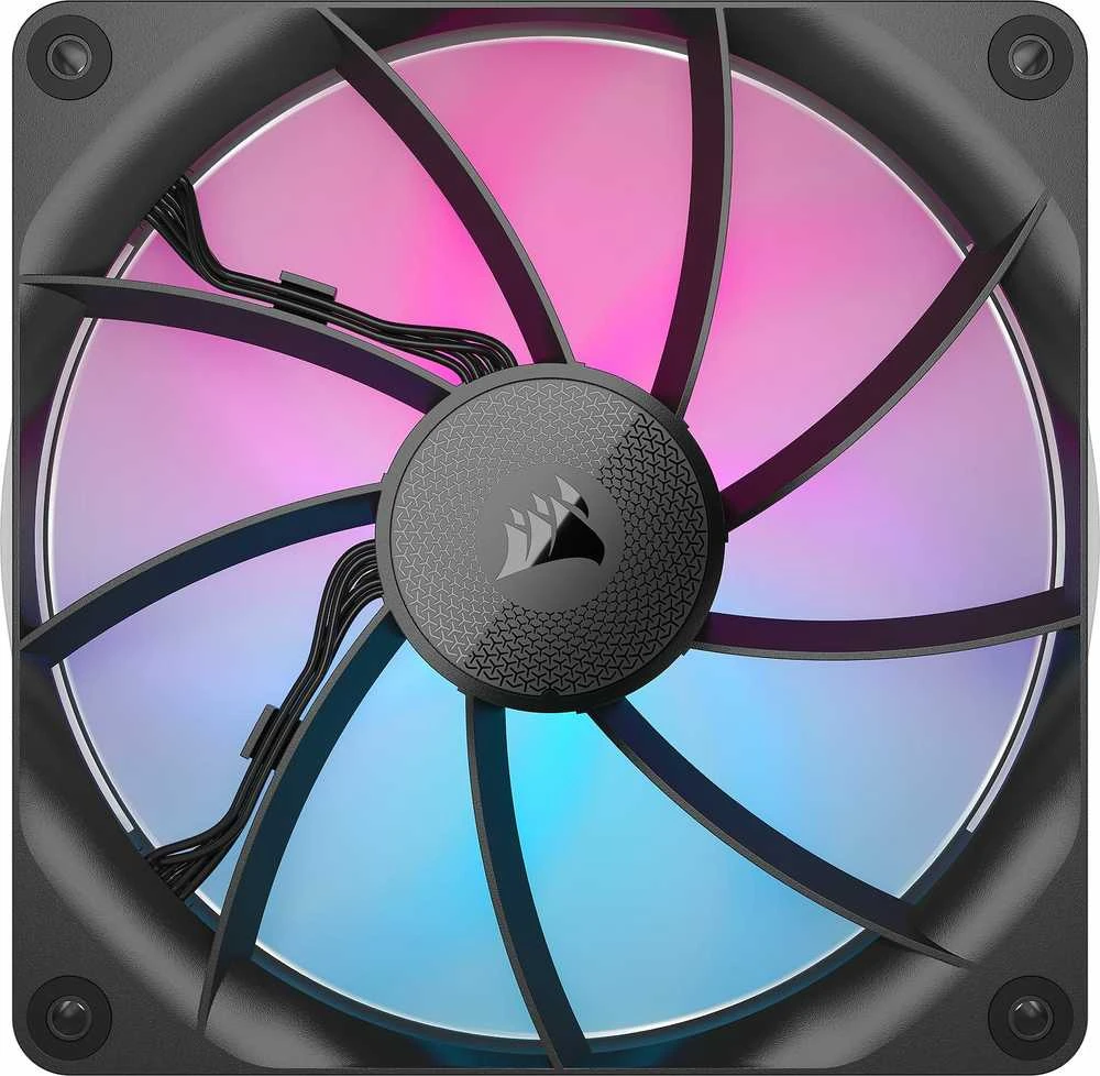 Corsair iCUE LINK RX140 RGB Series, PWM fan – 140mm, juodas