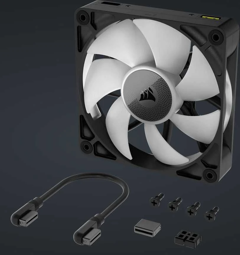 Corsair iCUE LINK RX140 RGB Series, PWM fan – 140mm, juodas