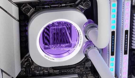 Corsair CPU vandens blokas XC7 ELITE LCD Baltas