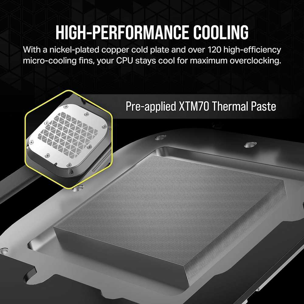 Corsair CPU vandens blokas XC7 ELITE LCD Baltas