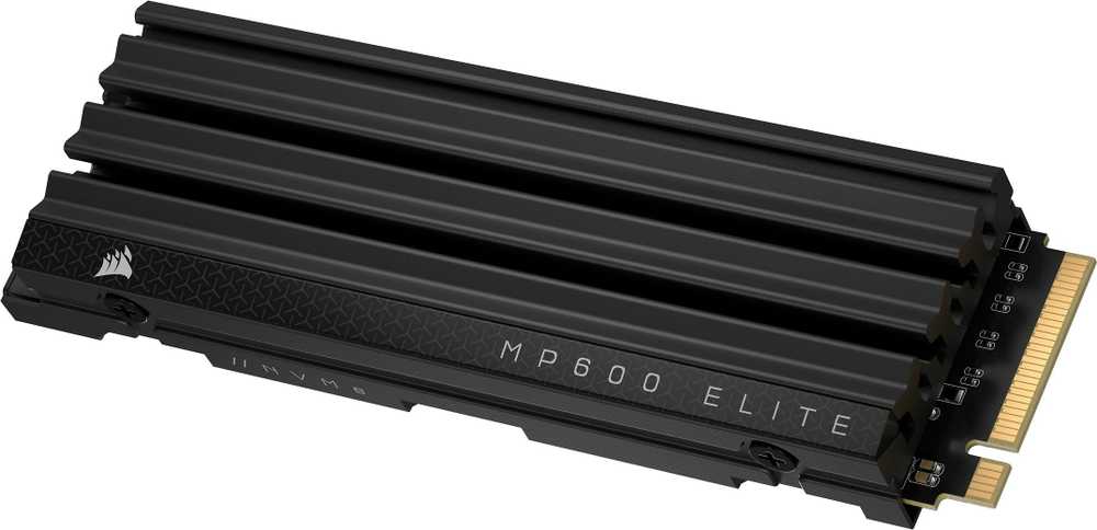 Corsair MP600 Elite NVMe SSD, PCIe 4.0 M.2 Typ 2280 - 1 TB mit Kühlkörper