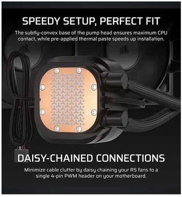 Corsair Nautilus RS 360 LCD ARGB Complete Vanduo Cooling – 360 mm, juodas