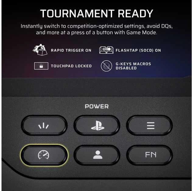 CORSAIR Novablade Pro Wireless Hall Effect Leverless valdiklis | PS4/PS5/PC