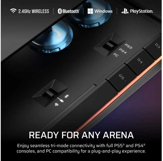 CORSAIR Novablade Pro Wireless Hall Effect Leverless valdiklis | PS4/PS5/PC
