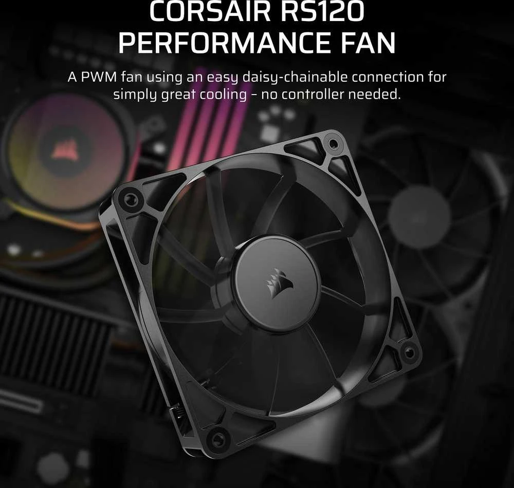 Corsair RS120 PWM Juodas 3-pack CO-9050189-WW